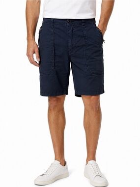 Abercrombie & Fitch Navy Utility Cargo Shorts Men’s 36 Adjustable Waist Stretch